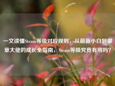一文读懂Steam等级对应规则，从萌新小白到徽章大佬的成长全指南，Steam等级究竟有用吗？