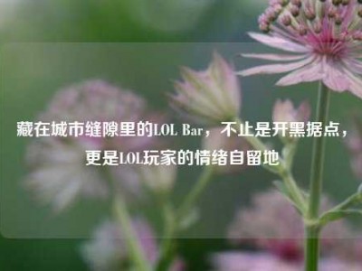 藏在城市缝隙里的LOL Bar，不止是开黑据点，更是LOL玩家的情绪自留地