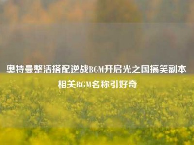奥特曼整活搭配逆战BGM开启光之国搞笑副本 相关BGM名称引好奇