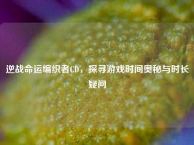 逆战命运编织者CD，探寻游戏时间奥秘与时长疑问