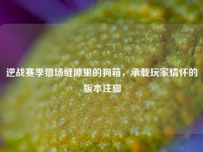 逆战赛季猎场缝隙里的狗箱，承载玩家情怀的版本注脚