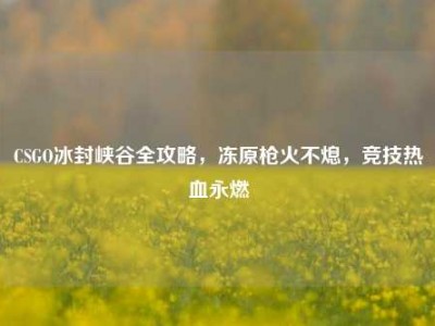 CSGO冰封峡谷全攻略，冻原枪火不熄，竞技热血永燃