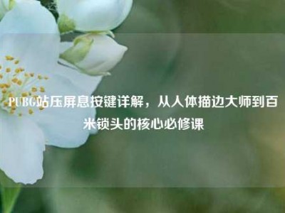 PUBG站压屏息按键详解，从人体描边大师到百米锁头的核心必修课