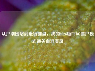 从尸潮围堵到绝境翻盘，我的2026版PUBG僵尸模式通关血泪实录