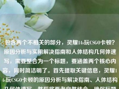 包含两个不相关的部分，灵耀14s玩CSGO卡顿？原因分析与实用解决指南和人体结构几何体速写，需要整合为一个标题，要涵盖两个核心内容，同时简洁明了。首先提取关键信息，灵耀14s玩CSGO卡顿的原因分析与解决指南、人体结构几何体速写。然后将两者自然结合，确保标题通顺，覆盖所有要点。，灵耀14s玩CSGO卡顿原因分析与解决指南及人体结构几何体速写相关内容汇总