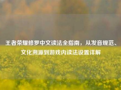 王者荣耀修罗中文读法全指南，从发音规范、文化溯源到游戏内读法设置详解
