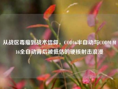 从战区毒瘤到战术信仰，COD16半自动与CODM M16全自动背后被低估的硬核射击浪漫