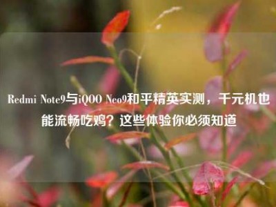 Redmi Note9与iQOO Neo9和平精英实测，千元机也能流畅吃鸡？这些体验你必须知道