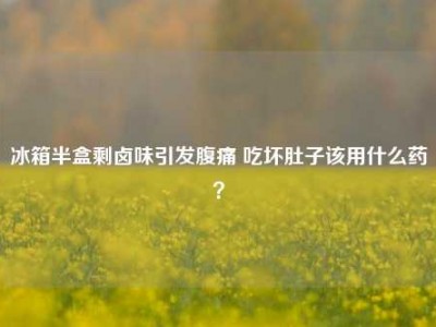 冰箱半盒剩卤味引发腹痛 吃坏肚子该用什么药？