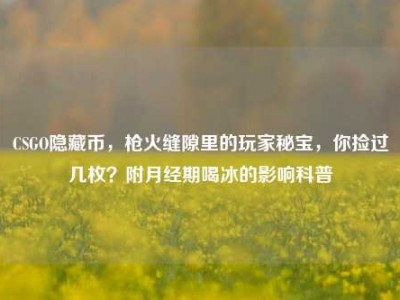 CSGO隐藏币，枪火缝隙里的玩家秘宝，你捡过几枚？附月经期喝冰的影响科普