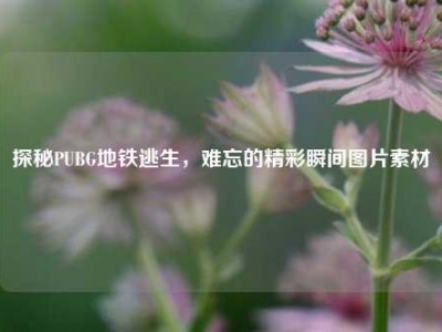 探秘PUBG地铁逃生，难忘的精彩瞬间图片素材