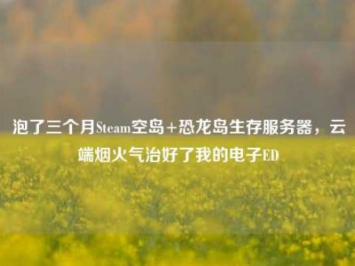 泡了三个月Steam空岛+恐龙岛生存服务器，云端烟火气治好了我的电子ED