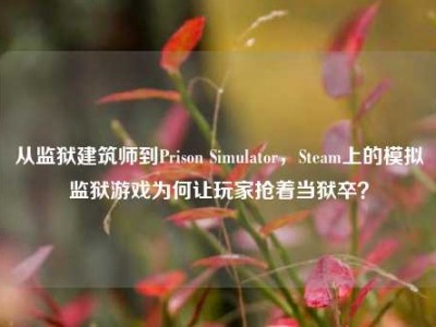 从监狱建筑师到Prison Simulator，Steam上的模拟监狱游戏为何让玩家抢着当狱卒？