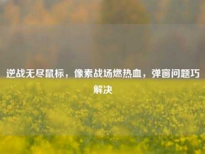 逆战无尽鼠标，像素战场燃热血，弹窗问题巧解决