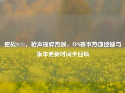 逆战2021，枪声撞碎热浪，FPS赛事热血遗憾与版本更新时间全回顾