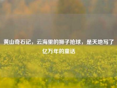 黄山奇石记，云海里的狮子抢球，是天地写了亿万年的童话