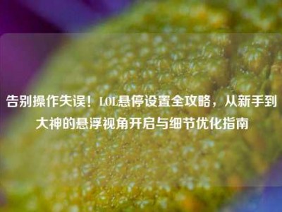 告别操作失误！LOL悬停设置全攻略，从新手到大神的悬浮视角开启与细节优化指南