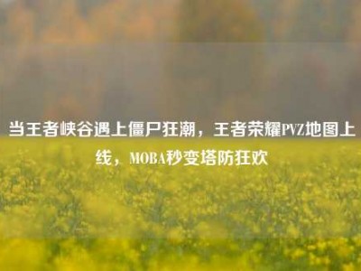 当王者峡谷遇上僵尸狂潮，王者荣耀PVZ地图上线，MOBA秒变塔防狂欢