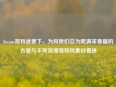 Steam哥特迷雾下，为何我们总为爬满常春藤的古堡与不死浪漫哥特风素材着迷