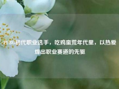 PUBG初代职业选手，吃鸡蛮荒年代里，以热爱焊出职业赛道的先驱