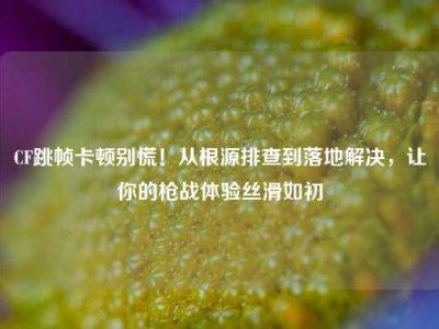 CF跳帧卡顿别慌！从根源排查到落地解决，让你的枪战体验丝滑如初