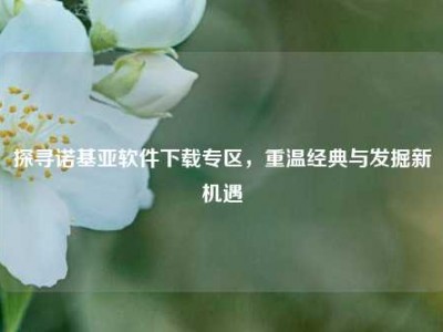 探寻诺基亚软件下载专区，重温经典与发掘新机遇