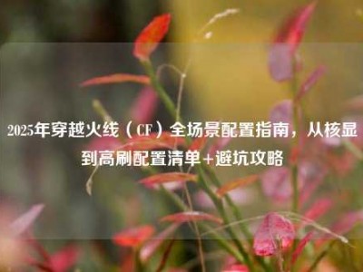 2025年穿越火线（CF）全场景配置指南，从核显到高刷配置清单+避坑攻略