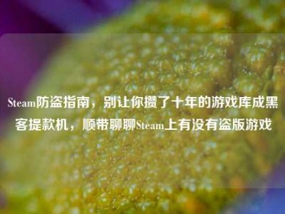 Steam防盗指南，别让你攒了十年的游戏库成黑客提款机，顺带聊聊Steam上有没有盗版游戏