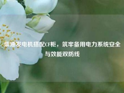 柴油发电机搭配CF柜，筑牢备用电力系统安全与效能双防线