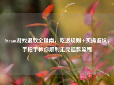 Steam游戏退款全指南，吃透规则+实操避坑，手把手教你顺利走完退款流程