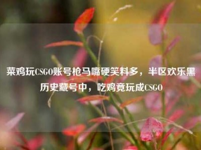 菜鸡玩CSGO账号枪马嘴硬笑料多，半区欢乐黑历史藏号中，吃鸡竟玩成CSGO