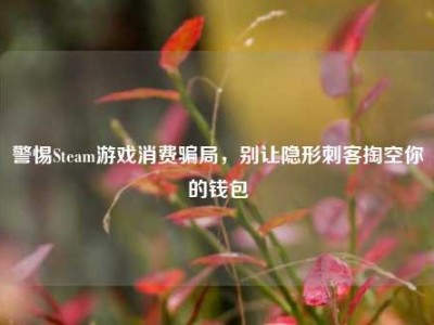 警惕Steam游戏消费骗局，别让隐形刺客掏空你的钱包