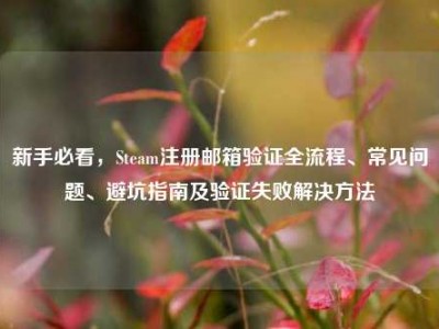 新手必看，Steam注册邮箱验证全流程、常见问题、避坑指南及验证失败解决方法