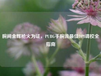 腕间金辉枪火为证，PUBG手腕流最佳DPI调校全指南