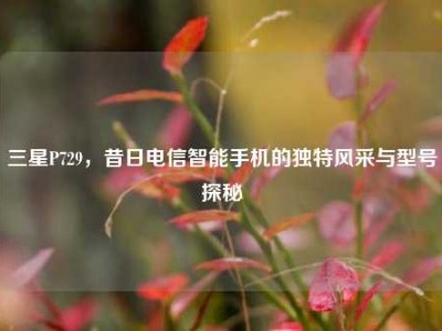 三星P729，昔日电信智能手机的独特风采与型号探秘