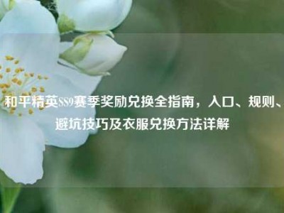 和平精英SS9赛季奖励兑换全指南，入口、规则、避坑技巧及衣服兑换方法详解