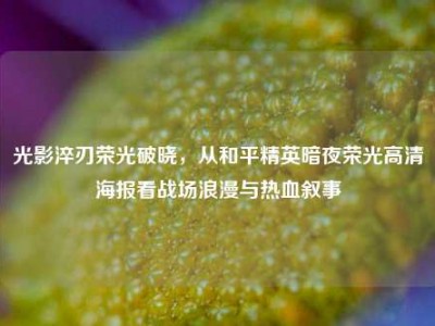 光影淬刃荣光破晓，从和平精英暗夜荣光高清海报看战场浪漫与热血叙事