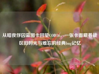 从暗夜俘囚蓝图卡回望COD16，一张卡面藏着战区旧时光与难忘的经典bug记忆