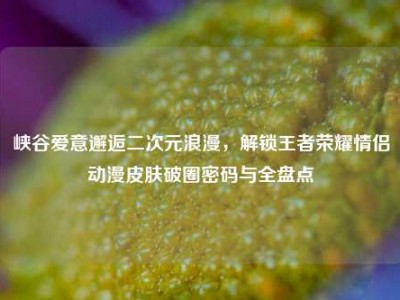 峡谷爱意邂逅二次元浪漫，解锁王者荣耀情侣动漫皮肤破圈密码与全盘点
