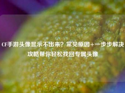 CF手游头像显示不出来？常见原因+一步步解决攻略帮你轻松找回专属头像