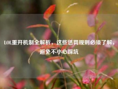 LOL重开机制全解析，这些惩罚规则必须了解，避免不小心踩坑