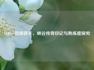LOL一百级铁手，峡谷传奇印记与熟练度探究