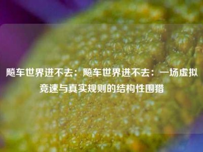 飚车世界进不去：飚车世界进不去：一场虚拟竞速与真实规则的结构性围猎