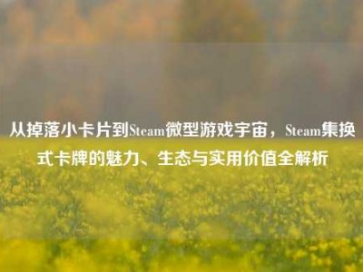 从掉落小卡片到Steam微型游戏宇宙，Steam集换式卡牌的魅力、生态与实用价值全解析