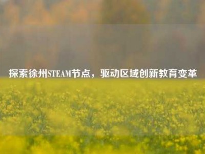 探索徐州STEAM节点，驱动区域创新教育变革