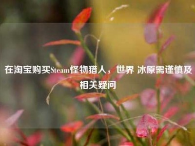 在淘宝购买Steam怪物猎人，世界 冰原需谨慎及相关疑问