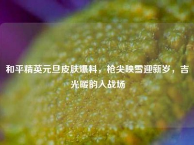 和平精英元旦皮肤爆料，枪尖映雪迎新岁，吉光暖韵入战场