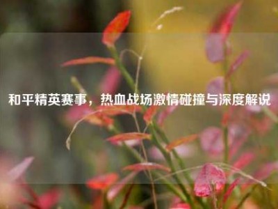 和平精英赛事，热血战场激情碰撞与深度解说