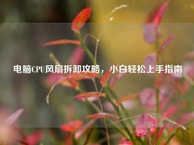 电脑CPU风扇拆卸攻略，小白轻松上手指南