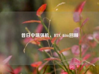 昔日中端强机，HTC 816t回顾